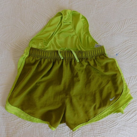 NWOT Nike Tempo Dri-Fit brief lined mesh panel green athletic running shorts XL - Picture 8 of 16